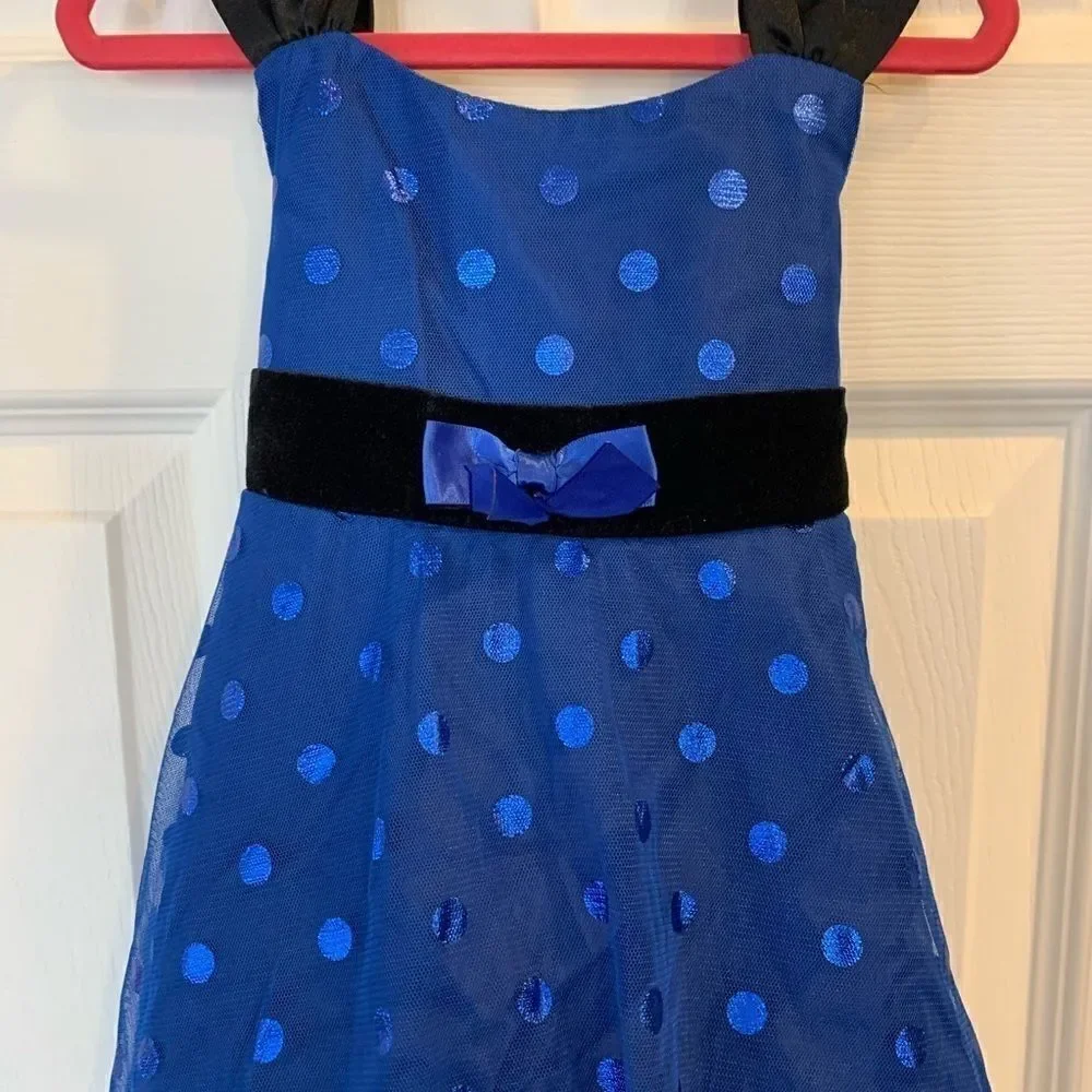 Jessica Ann Blue and Black Party Dress Size 2t
